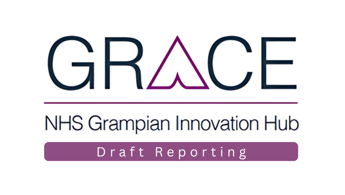 GRACE logo including the Draft Reporting text on a white background