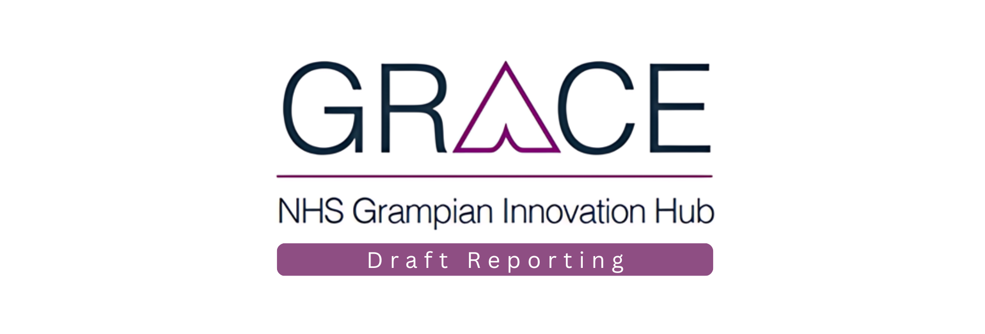 GRACE logo including the Draft Reporting text on a white background