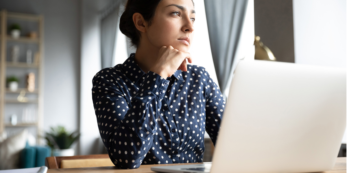 Woman at laptop