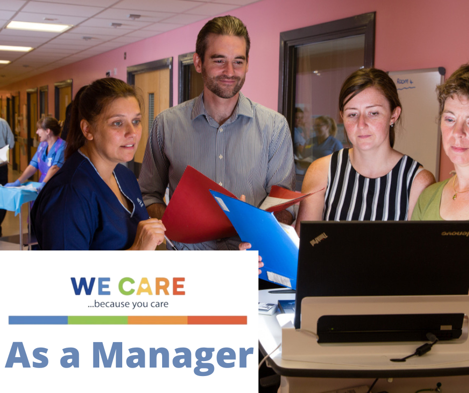 Staff talking - We Care Manager Support