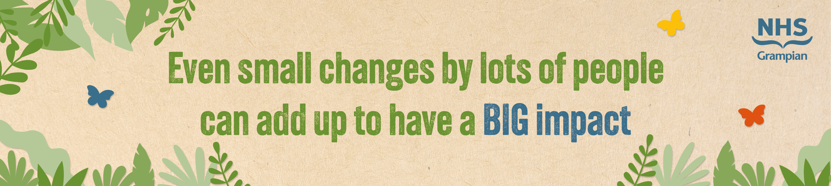 Small Changes BIG Impact, ©NHS Grampian Small Changes BIG Impact